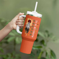 Orange Shirt Day Feather Flag Tumbler With Handle You Are Not Forgotten Indigenous Tribute - Wonder Print Shop