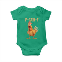 Funny F Caw F Chicken Meme Graphic Baby Onesie Hilarious Cartoon Poultry Humor - Wonder Print Shop