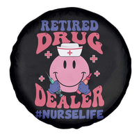 Funny Retired Drug Dealer Spare Tire Cover Retro Nurse Life Retirement Gift for Healthcare Workers - Wonder Print Shop