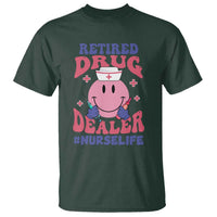 Funny Retired Drug Dealer T Shirt Retro Nurse Life Retirement Gift for Healthcare Workers - Wonder Print Shop