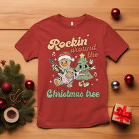 Groovy Christmas T Shirt Rockin' Around The Xmas Tree Groovy Gingerbread Man - Wonder Print Shop
