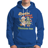 Groovy Christmas Hoodie Rockin' Around The Xmas Tree Groovy Gingerbread Man - Wonder Print Shop