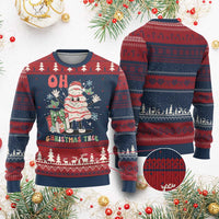 Oh Christmas Tree Retro Groovy Ugly Christmas Sweater - Wonder Print Shop