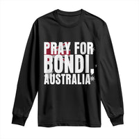 Pray for Bondi Australia Long Sleeve Shirt Memorial Unity and Support Tribute - Wonder Print Shop