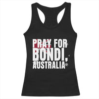 Pray for Bondi Australia Racerback Tank Top Memorial Unity and Support Tribute - Wonder Print Shop