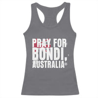 Pray for Bondi Australia Racerback Tank Top Memorial Unity and Support Tribute - Wonder Print Shop