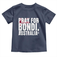 Pray for Bondi Australia Toddler T Shirt Memorial Unity and Support Tribute - Wonder Print Shop