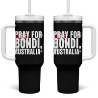 Pray for Bondi Australia Tumbler With Handle Memorial Unity and Support Tribute - Wonder Print Shop