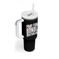 Pray for Bondi Australia Tumbler With Handle Memorial Unity and Support Tribute - Wonder Print Shop