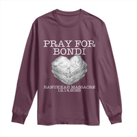 Pray for Bondi Australia Long Sleeve Shirt Hanukkah Memorial December 14 Tribute Support - Wonder Print Shop