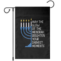 Jewish Faith and Pray Garden Flag May The Glow Of The Menorah Brighten Your Darkest Moments - Wonder Print Shop