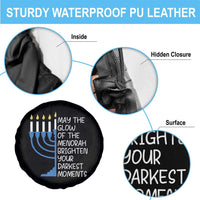 Jewish Faith and Pray Spare Tire Cover May The Glow Of The Menorah Brighten Your Darkest Moments - Wonder Print Shop