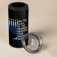 Jewish Faith and Pray 4 in 1 Can Cooler Tumbler May The Glow Of The Menorah Brighten Your Darkest Moments - Wonder Print Shop