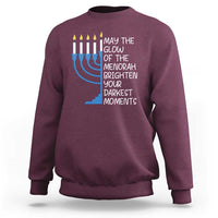 Jewish Faith and Pray Sweatshirt May The Glow Of The Menorah Brighten Your Darkest Moments - Wonder Print Shop