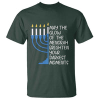 Jewish Faith and Pray T Shirt May The Glow Of The Menorah Brighten Your Darkest Moments - Wonder Print Shop