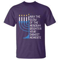 Jewish Faith and Pray T Shirt May The Glow Of The Menorah Brighten Your Darkest Moments - Wonder Print Shop
