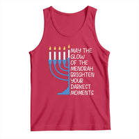 Jewish Faith and Pray Tank Top May The Glow Of The Menorah Brighten Your Darkest Moments - Wonder Print Shop