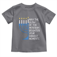 Jewish Faith and Pray Toddler T Shirt May The Glow Of The Menorah Brighten Your Darkest Moments - Wonder Print Shop