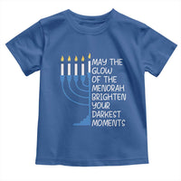 Jewish Faith and Pray Toddler T Shirt May The Glow Of The Menorah Brighten Your Darkest Moments - Wonder Print Shop