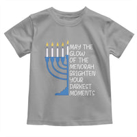 Jewish Faith and Pray Toddler T Shirt May The Glow Of The Menorah Brighten Your Darkest Moments - Wonder Print Shop