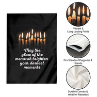 Jewish Faith and Pray Lights Garden Flag May The Glow Of The Menorah Brighten Your Darkest Moments - Wonder Print Shop