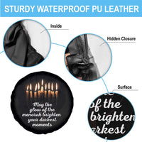 Jewish Faith and Pray Lights Spare Tire Cover May The Glow Of The Menorah Brighten Your Darkest Moments - Wonder Print Shop