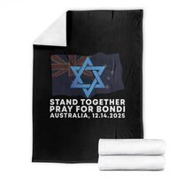 Jewish Strong Stand Together Throw Blanket Pray for Bondi Australia Hanukkah Dec 14 2025 Remembrance - Wonder Print Shop