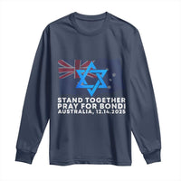 Jewish Strong Stand Together Long Sleeve Shirt Pray for Bondi Australia Hanukkah Dec 14 2025 Remembrance - Wonder Print Shop