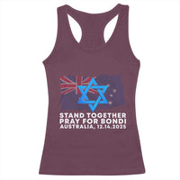 Jewish Strong Stand Together Racerback Tank Top Pray for Bondi Australia Hanukkah Dec 14 2025 Remembrance - Wonder Print Shop