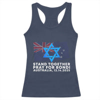 Jewish Strong Stand Together Racerback Tank Top Pray for Bondi Australia Hanukkah Dec 14 2025 Remembrance - Wonder Print Shop