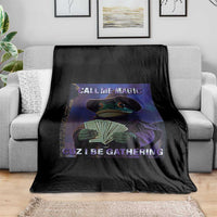 Funny Wizard Frog Fantasy Meme Throw Blanket Call Me Magic Cuz I Be Gathering MTG Gamer - Wonder Print Shop
