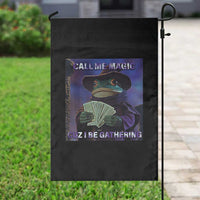 Funny Wizard Frog Fantasy Meme Garden Flag Call Me Magic Cuz I Be Gathering MTG Gamer - Wonder Print Shop
