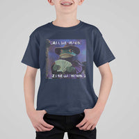 Funny Wizard Frog Fantasy Meme T Shirt For Kid Call Me Magic Cuz I Be Gathering MTG Gamer - Wonder Print Shop