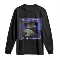 Funny Wizard Frog Fantasy Meme Long Sleeve Shirt Call Me Magic Cuz I Be Gathering MTG Gamer - Wonder Print Shop