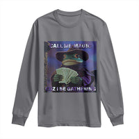 Funny Wizard Frog Fantasy Meme Long Sleeve Shirt Call Me Magic Cuz I Be Gathering MTG Gamer - Wonder Print Shop