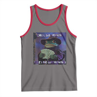 Funny Wizard Frog Fantasy Meme Tank Top Call Me Magic Cuz I Be Gathering MTG Gamer - Wonder Print Shop