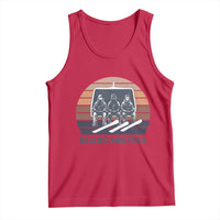 Funny Snowboarding Board Meeting Tank Top Retro Chairlift Snowboarders Powder Junkies - Wonder Print Shop