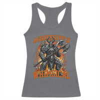 Chaotic Knight Metalcore Edgy Meme Aggressively Whimsical Racerback Tank Top Armor Metalheads Fairycore Tendencies - Wonder Print Shop