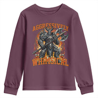 Chaotic Knight Metalcore Edgy Meme Aggressively Whimsical Youth Sweatshirt Armor Metalheads Fairycore Tendencies - Wonder Print Shop