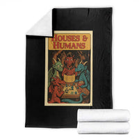 Houses and Humans Fantasy Tabletop Game Throw Blanket Retro RPG Dragons Board Game Roleplay Fans - Wonder Print Shop