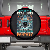 Is This the Real Life RPG Parody Fantasy Dice Spare Tire Cover Funny Epic Tabletop Dungeon Roleplay Game Fans - Wonder Print Shop