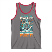 Is This the Real Life RPG Parody Fantasy Dice Tank Top Funny Epic Tabletop Dungeon Roleplay Game Fans - Wonder Print Shop