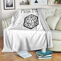 Don’t Worry I Have a Plan Dice Humor Throw Blanket Funny Tabletop RPG Dungeon Roleplay Fans - Wonder Print Shop