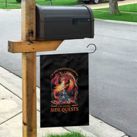 I’m Not Procrastinating I’m Doing Side Quests Garden Flag Fantasy Gamer Humor Epic Dragon RPG Adventure - Wonder Print Shop