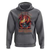I’m Not Procrastinating I’m Doing Side Quests Hoodie Fantasy Gamer Humor Epic Dragon RPG Adventure - Wonder Print Shop