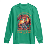 I’m Not Procrastinating I’m Doing Side Quests Long Sleeve Shirt Fantasy Gamer Humor Epic Dragon RPG Adventure - Wonder Print Shop