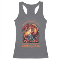 I’m Not Procrastinating I’m Doing Side Quests Racerback Tank Top Fantasy Gamer Humor Epic Dragon RPG Adventure - Wonder Print Shop