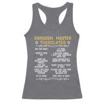 Dungeon Master Translator RPG Humor Racerback Tank Top Sarcastic Tabletop Roleplay Game Masters and Players - Wonder Print Shop