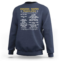 Dungeon Master Translator RPG Humor Sweatshirt Sarcastic Tabletop Roleplay Game Masters and Players - Wonder Print Shop