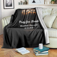 Pray for Bondi Australia Hanukkah Dec 14 2025 Throw Blanket Menorah Lights Jewish Faith Memorial - Wonder Print Shop